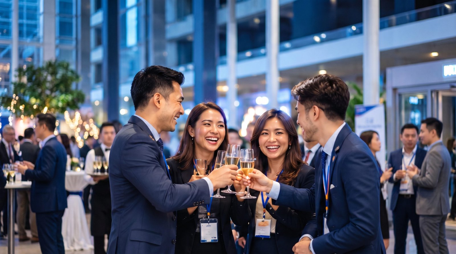 People attending an event